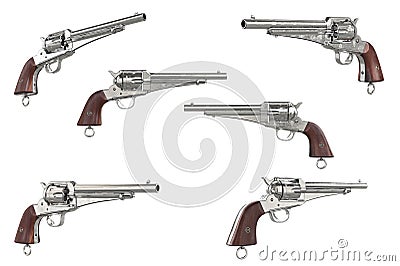 Gun cowboy collection Stock Photo