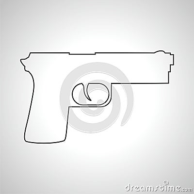 Gun icon Vector Illustration