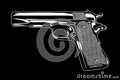 Gun Illustration. Vector Illustration