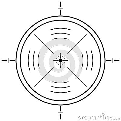 Gun sight grid Vector Illustration