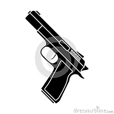 Gun vector icon set. weapon illustration sign collection. shooting symbol. army logo. Vector Illustration