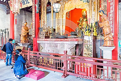 Foshan Ancestral Temple(Zumiao Temple). a famous historic site in Foshan, Guangdong, China. Editorial Stock Photo