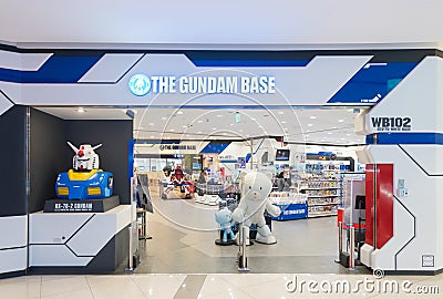 Gundam base store, Seoul Editorial Stock Photo