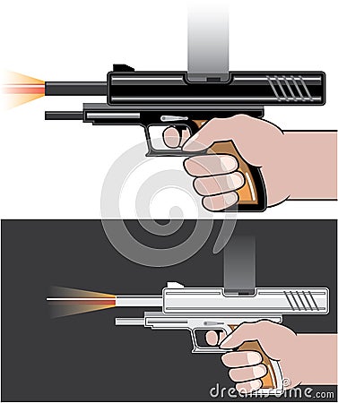Gunfire vector Vector Illustration