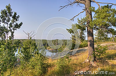 Gunflint Trail in Superior National Forest, Minnesota Stock Photo