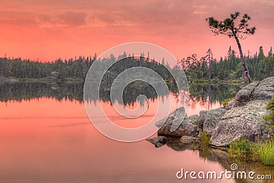 Gunflint Trail in Superior National Forest, Minnesota Stock Photo