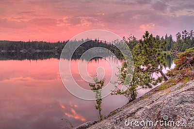 Gunflint Trail in Superior National Forest, Minnesota Stock Photo