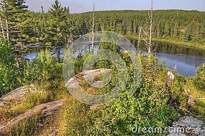 Gunflint Trail in Superior National Forest, Minnesota Stock Photo