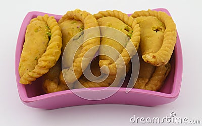 Gunjiya sweet food Stock Photo