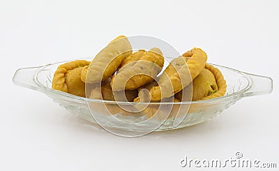 Gunjiya sweet food Stock Photo