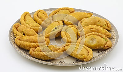 Gunjiya sweet food Stock Photo