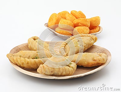 Gunjiya sweet food Stock Photo