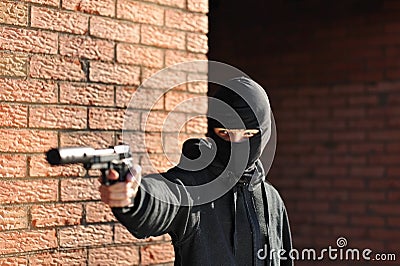 Gunman Stock Photo