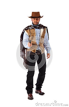 Gunman in the old wild west Stock Photo