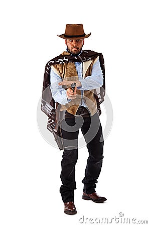 Gunman in the old wild west Stock Photo