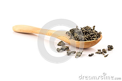 Gunpowder green tea Stock Photo