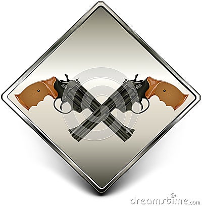 Guns sign Vector Illustration