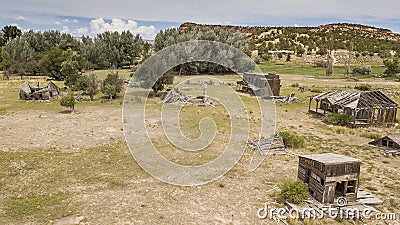 Gunsmoke Movie Set In Southern Utah Stock Photo