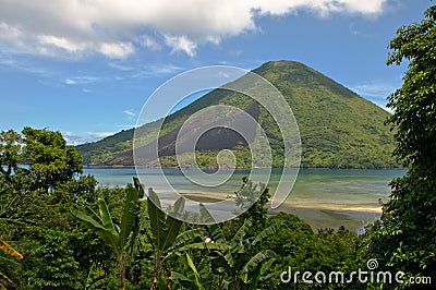 Gunung Api volcano, Banda islands, Indonesia Stock Photo