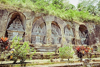 Gunung kawi temple in Bali Stock Photo