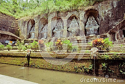 Gunung kawi temple in Bali Stock Photo