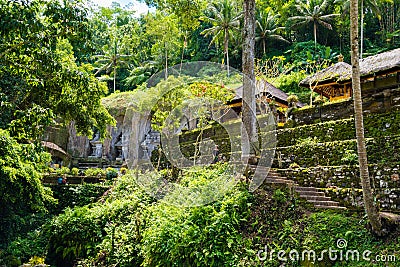 Gunung Kawi temple in Tampaksiring, Bali Editorial Stock Photo