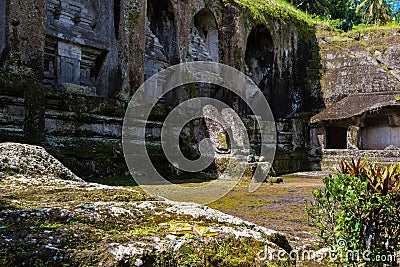 Gunung Kawi temple in Tampaksiring, Bali Editorial Stock Photo