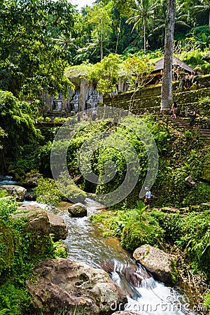 Gunung Kawi temple in Tampaksiring, Bali Editorial Stock Photo