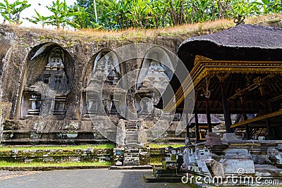 Gunung Kawi temple in Tampaksiring, Bali Editorial Stock Photo