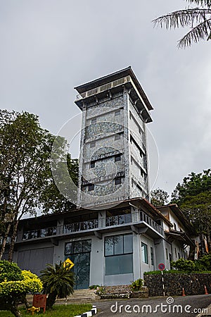 Gunung Raya observation tower, highest point of the Malaysian island Langkawi. Editorial Stock Photo