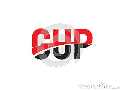 GUP Letter Initial Logo Design Vector Illustration Vector Illustration
