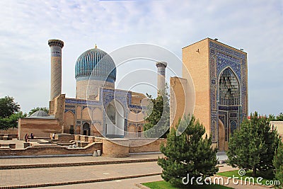 Gur-e-Amir in Samarkand city, Uzbekistan Stock Photo