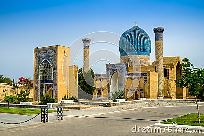 Gur Emir mausoleum of the Asian conqueror Tamerlane Stock Photo