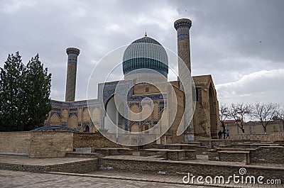 Gur Emir mausoleum of the Asian conqueror Tamerlane (also known Stock Photo