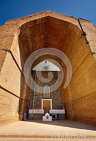 Gur Emir Mausoleum of Tamerlane Amir Timur Stock Photo