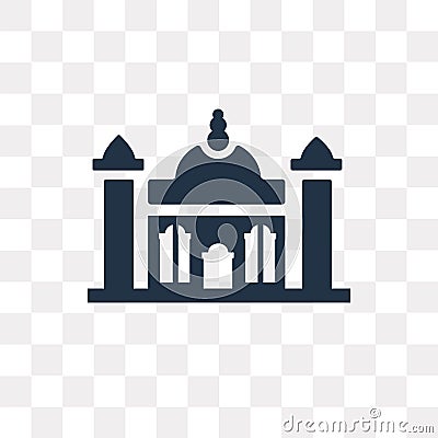 Gurdwara vector icon isolated on transparent background, Gurdwara transparency concept can be used web and mobile Vector Illustration