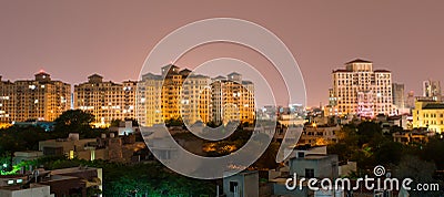 Gurgaon, India skyline Stock Photo
