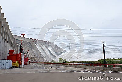 Guri hydroelectric dam Stock Photo