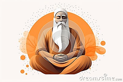 Guru purnima nimitta hardik shubhechha meaning best wishes for Honoring Celebration Guru Purnima. Dedicate to spritual Stock Photo