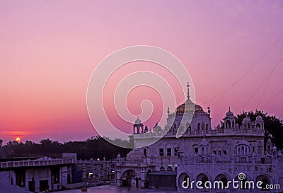 Gurudwara Takhat Sachkhand Sri Hazur Abchal Nagar Sahib Gurudwara Road, Stock Photo