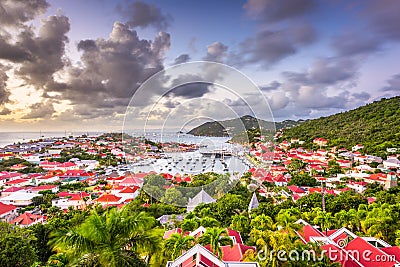 Gustavia, St. Barths in the Caribbean Stock Photo