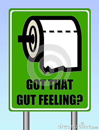 Gut feeling Stock Photo