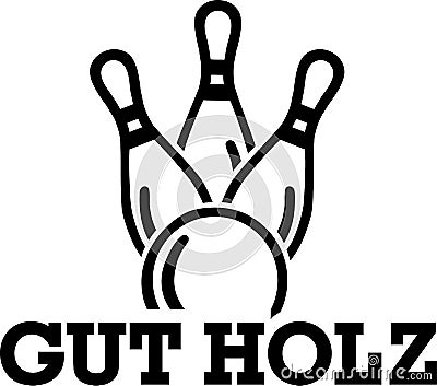 Gut Holz Vector Illustration