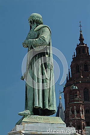 Gutenberg memorial Stock Photo