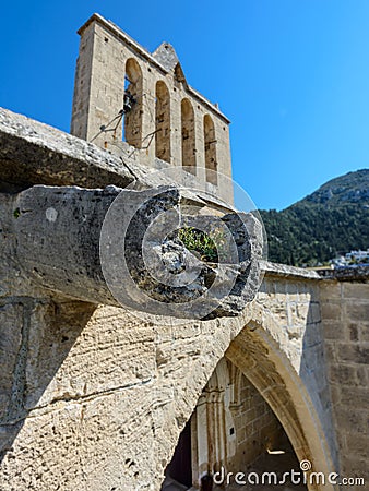 Guttering on the 13th century Gothic monastery at Bellapais,northern cyprus 7 Stock Photo