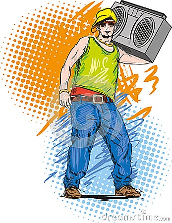 Hip hop Vector Illustration