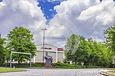 View of Hampton Inn street entrance Editorial Stock Photo