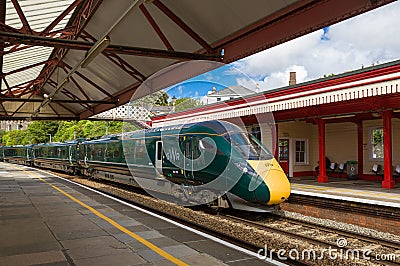 Train At Redruth Railway Station. Editorial Stock Photo