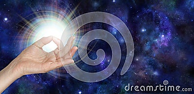 Gyan Mudra and the Spark of Life Stock Photo