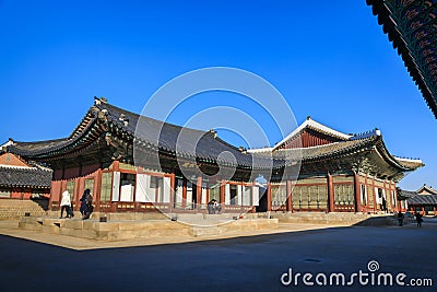 Gyeongbok palace in Seoul City Editorial Stock Photo